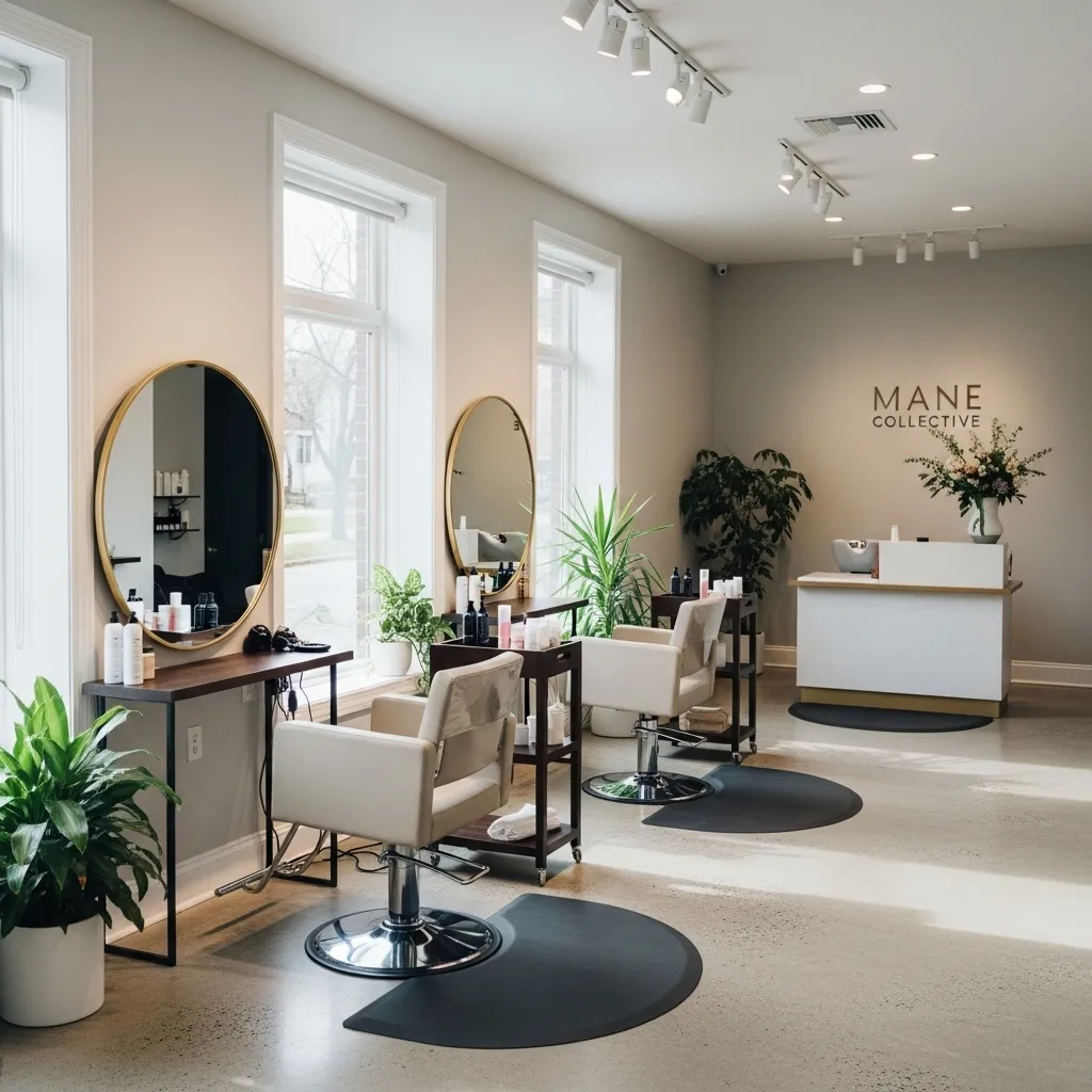 crystalshine hair salon interior